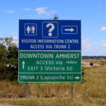 New sign directs traffic to downtown Amherst