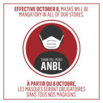 NB Liquor joins mandatory masks trend