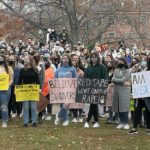 Students rally in protest of sexual violence prevalence and policies at Mount Allison