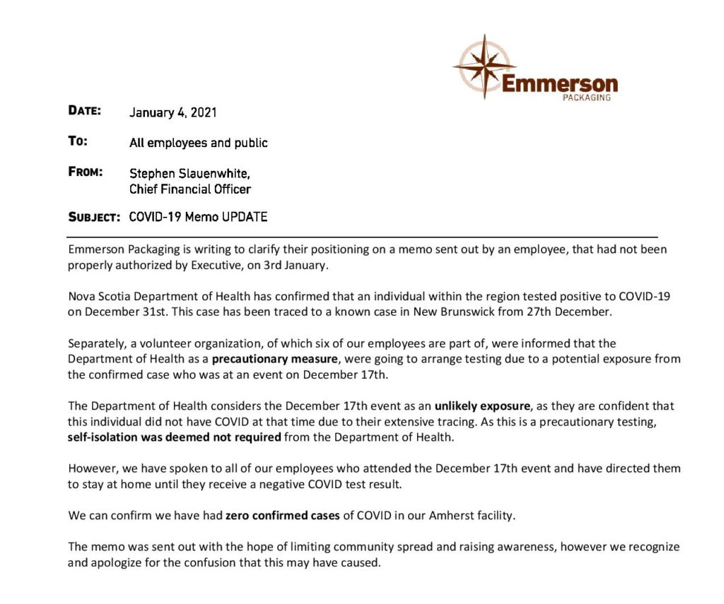 A press release from Emmerson Packaging.