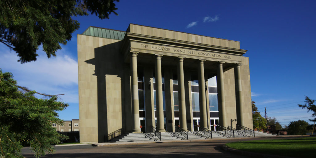 The exterior of Convocation Hall.