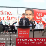 Cheers and jeers for Rankin in Amherst, as he promises to end Cobequid tolls for Nova Scotians