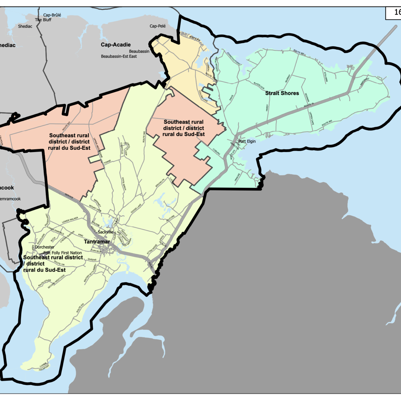 Memramcook-Tantramar riding to split up, parts of Cap-Acadie to join Tantramar and Strait Shores in new provincial riding