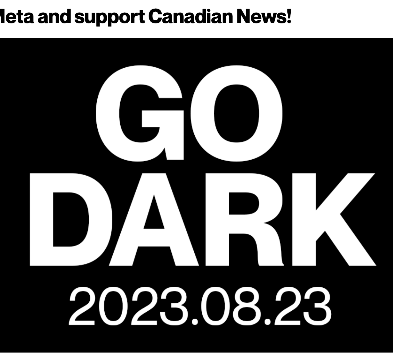 Media advocacy group asks Canadians to go dark on Facebook and Instagram