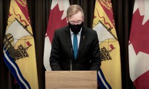 Education Minister Dominic Cardy is pictured during a media conference on Dec. 31, 2021.